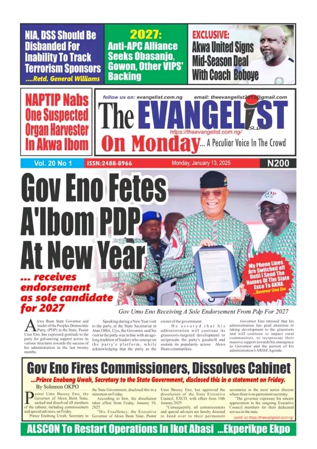 A'IBOM PDP AT NEW YEAR